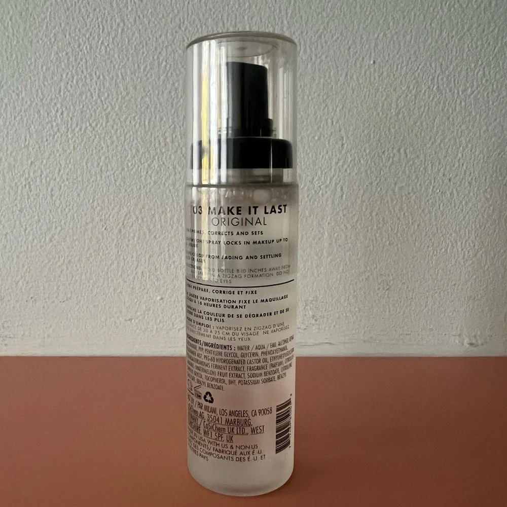 Milani MAKE IT LAST ORIGINAL - NATURAL FINISH SETTING SPRAY - full size new